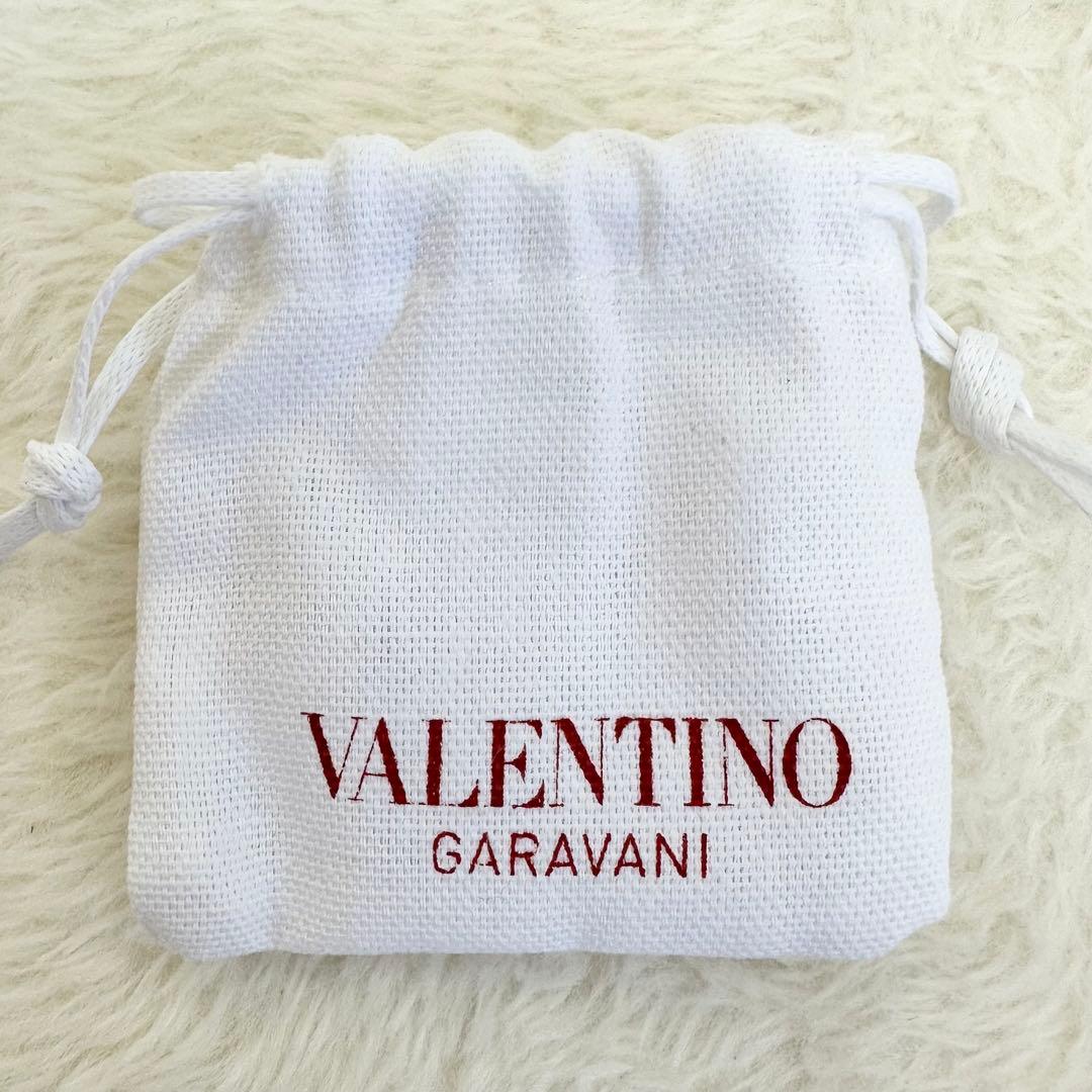 美品✨ヴァレンティノ 両耳 ピアス イタリア製 Vロゴ パール ゴールド 箱付き