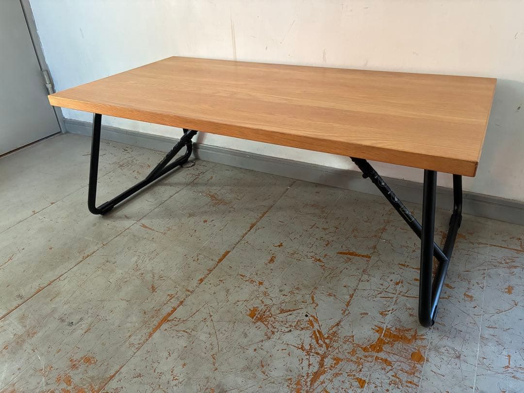 MUJI 無印良品 折りたたみローテーブル オーク材 90cm 廃盤品　希少