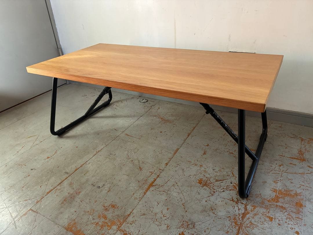 MUJI 無印良品 折りたたみローテーブル オーク材 90cm 廃盤品　希少