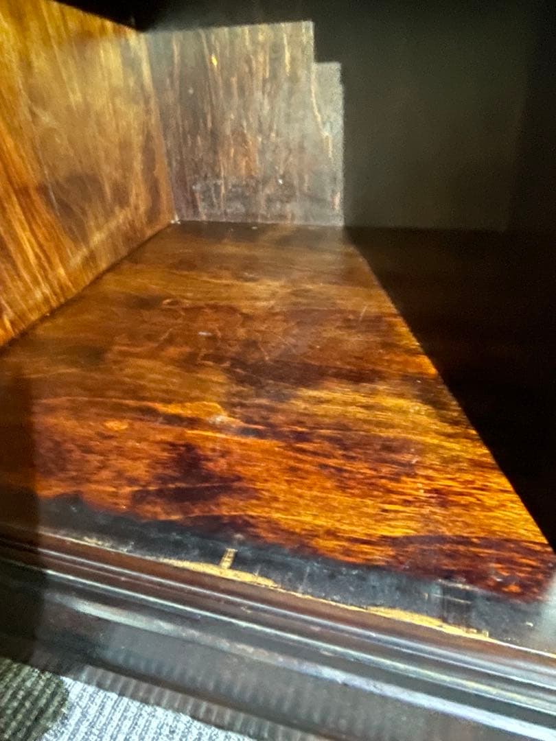 送料無料　北海道民芸家具/キャビネット/食器棚/本棚/カップボード