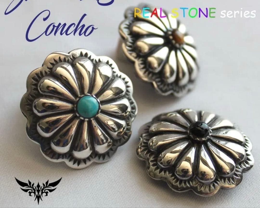 トラッカーウォレット　ショートサイズ　シルバー925アポロコンチョカスタム