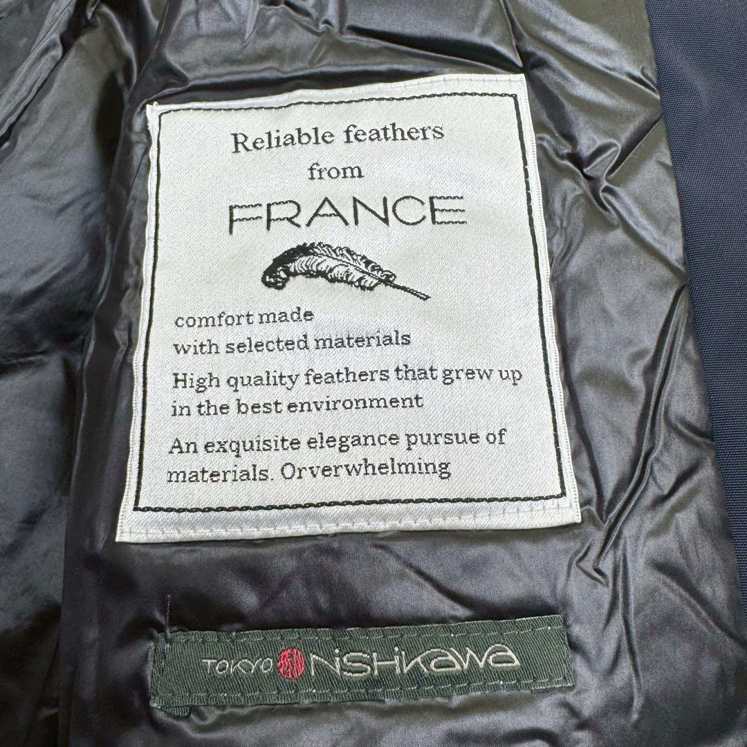 美品✨ ナノユニバース×西川ダウン ステンカラーコート ダウンコート Lサイズ