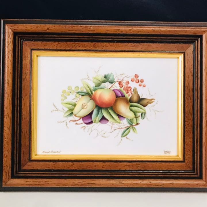 スポード　プラーク　陶板　フルーツ 果物