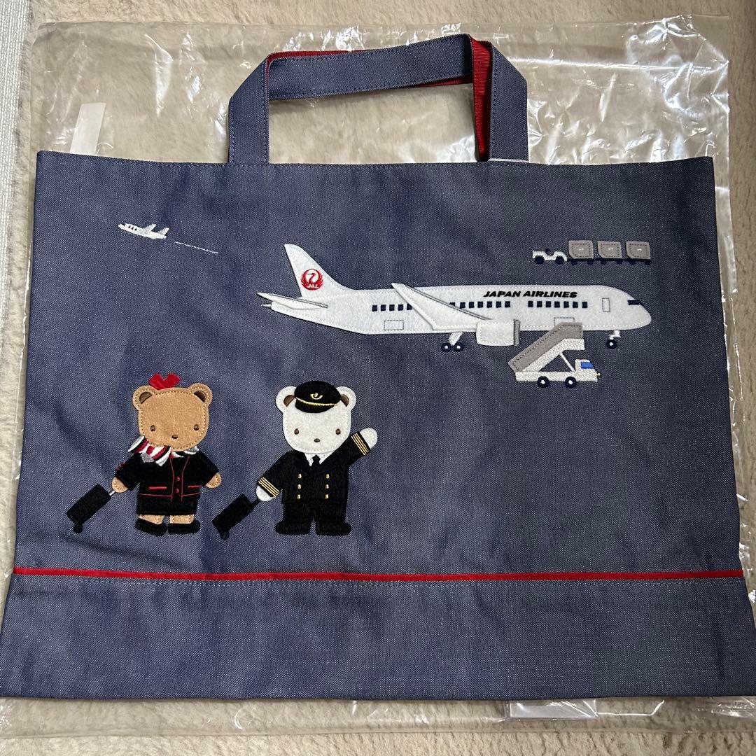 【美品・未使用】ファミリア×JAL バッグ　デニムレッスンバッグ　タグ付き