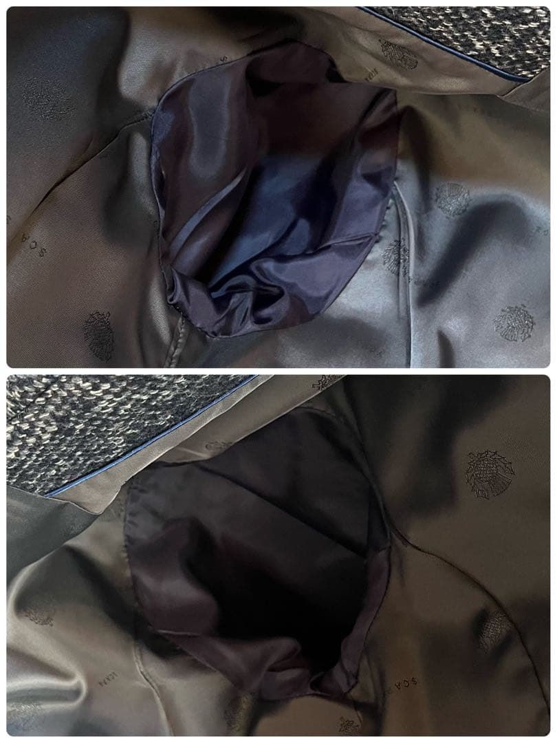 【美品】SCAPA スキャパ　ウールシルク　ツイード　コート