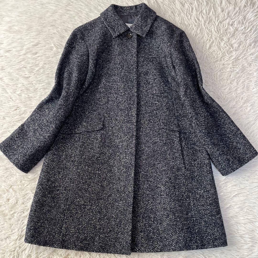 【美品】SCAPA スキャパ　ウールシルク　ツイード　コート