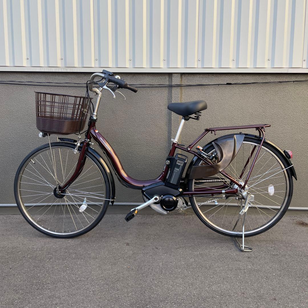 ヤマハ電動アシスト自転車26インチ バッテリー大容量12.3Ahブラウン