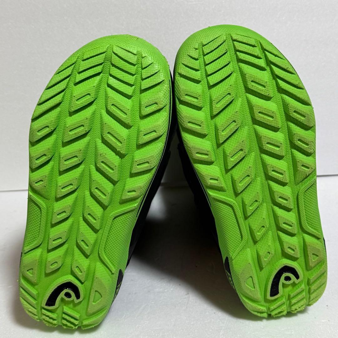 25.5cm HEAD THREE スノーボードブーツ ブラック/グリーン黒緑