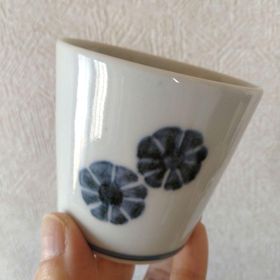 古伊万里染付花散らし文蕎麦猪口江戸時代