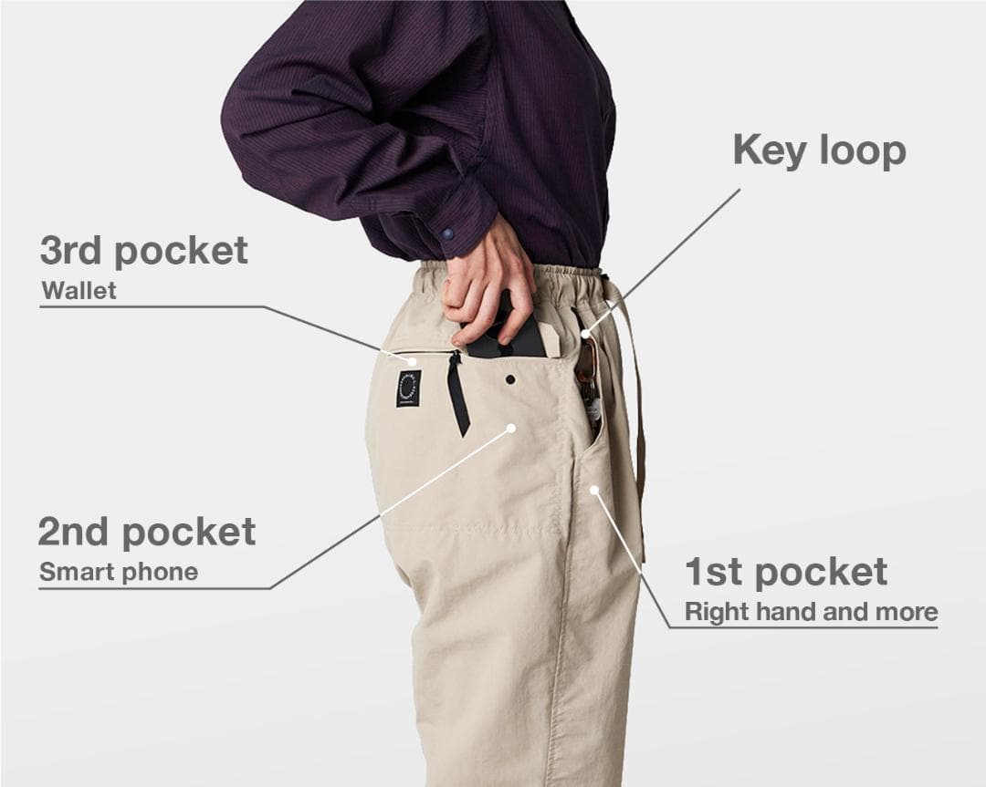 山と道　5-Pocket Wide Pants　Sサイズ