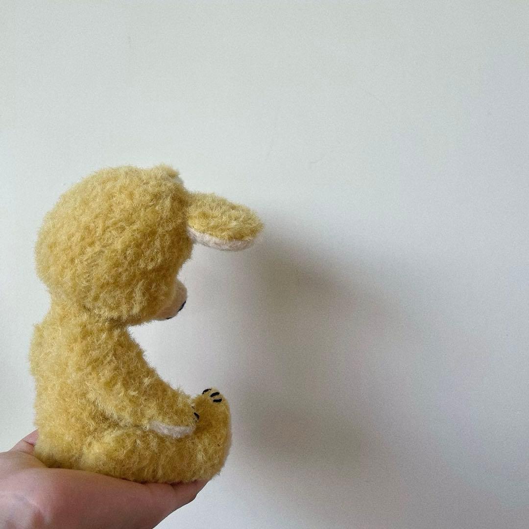ジンジャーイエローのテディベア くま 海外作家様 ハンドメイド ぬいぐるみ