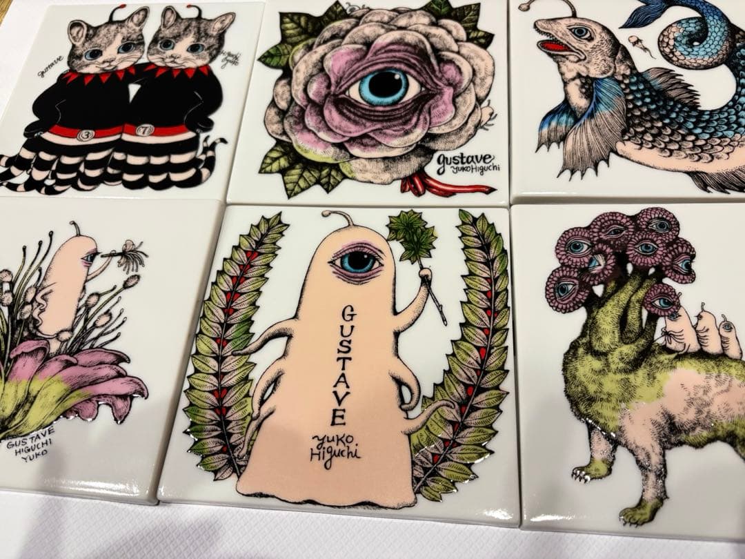 ヒグチユウコ ボリス雑貨店 陶板 6枚セット