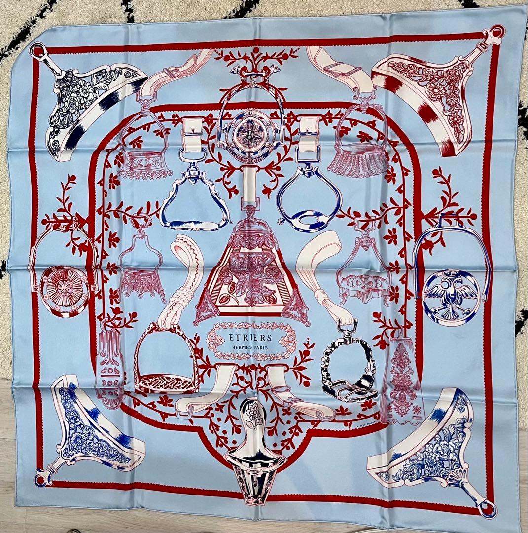エルメス カレ90 スカーフ 鎧×リミックス