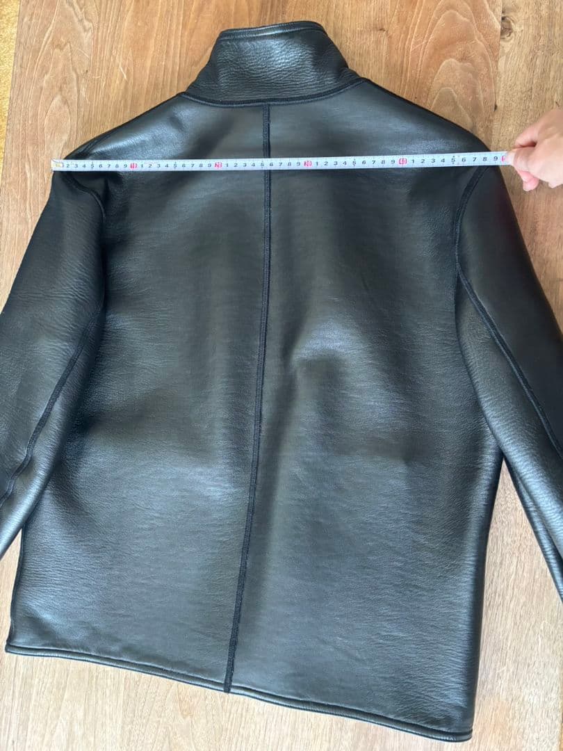 美品 アルマーニコレツォーニ 本革 革ジャン ライダース レザージャケット