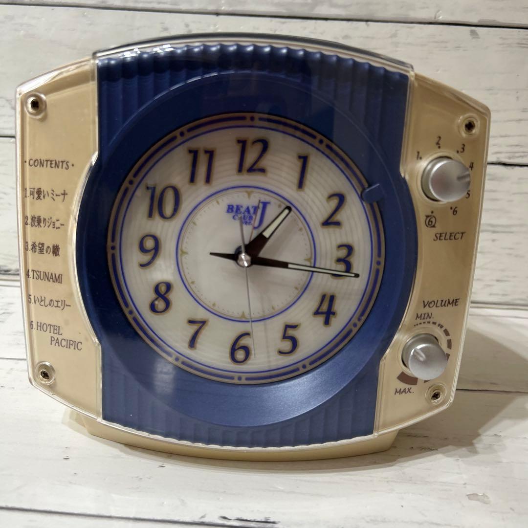 サザン６曲メロディーアラーム付きSEIKO目覚まし時計　アラーム　時計　置き時計