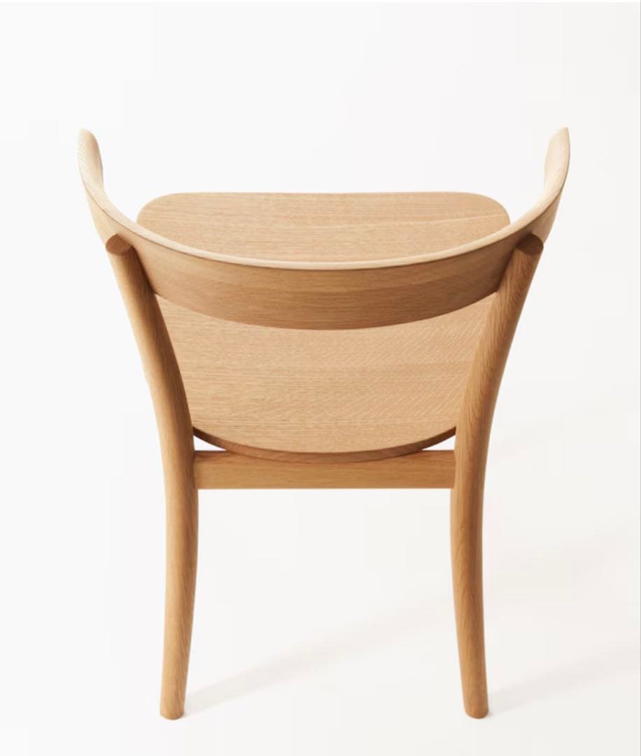 無印オーク無垢材チェア幅51x奥行50.5x高さ73