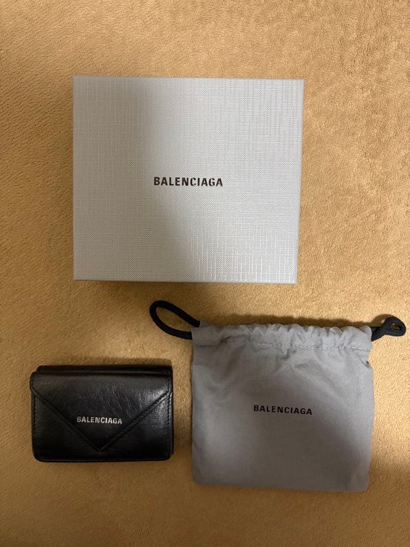 BALENCIAGA ブラック 三つ折り財布