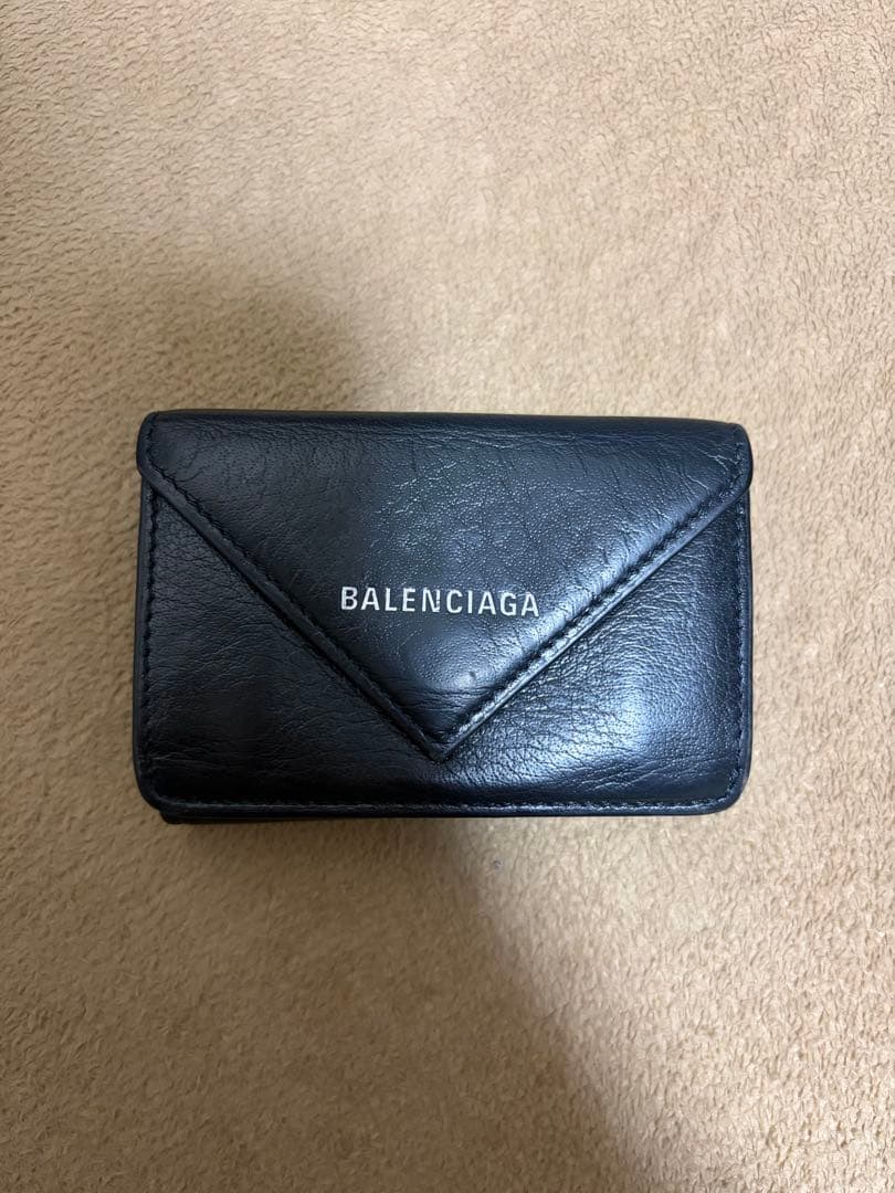 BALENCIAGA ブラック 三つ折り財布