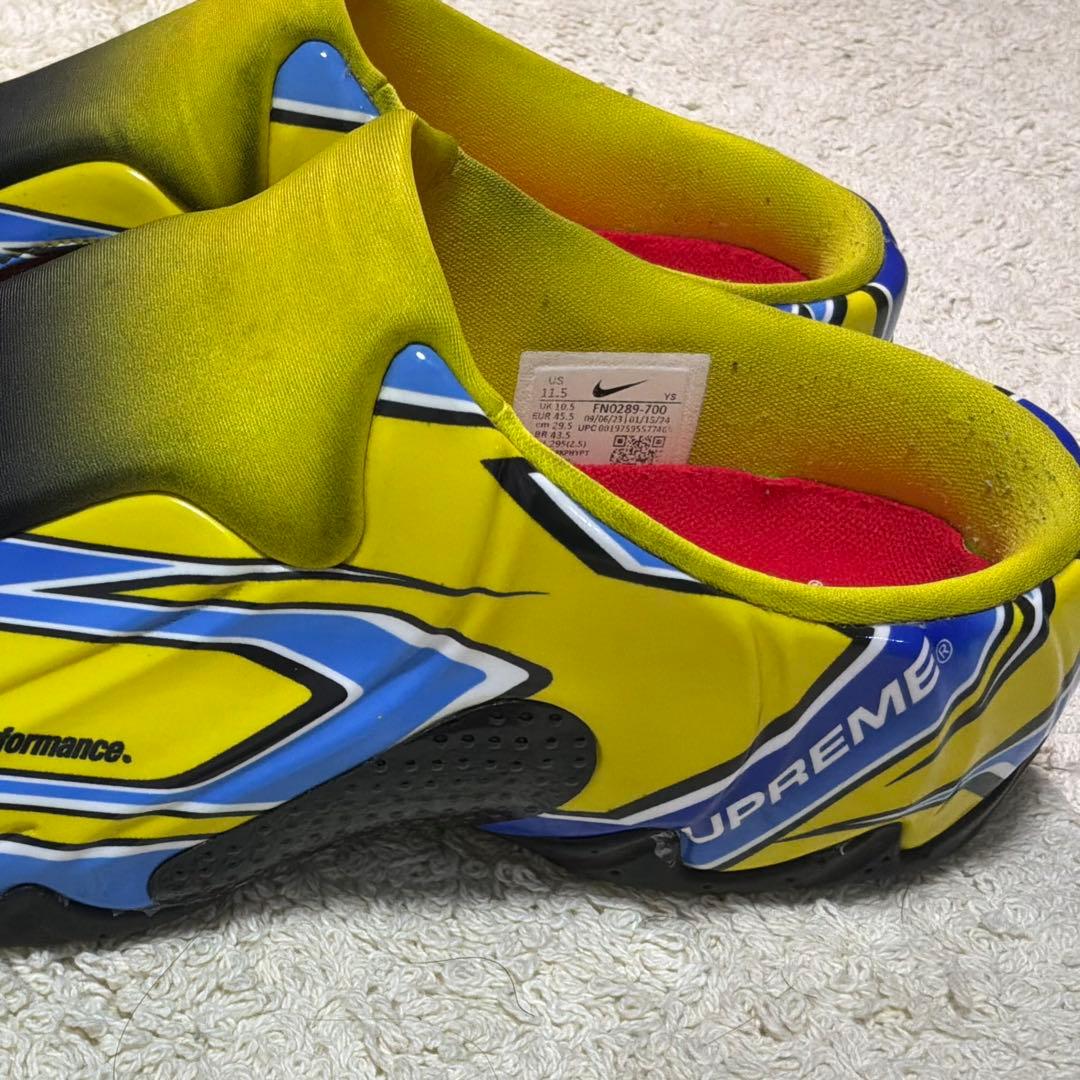 supreme Nike clogposite Yellow Blue ＋靴下