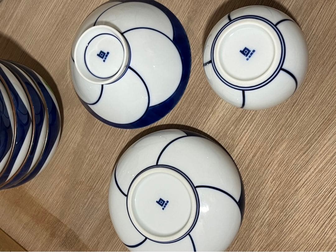 希少　白山陶器　ねじり梅　食器セット