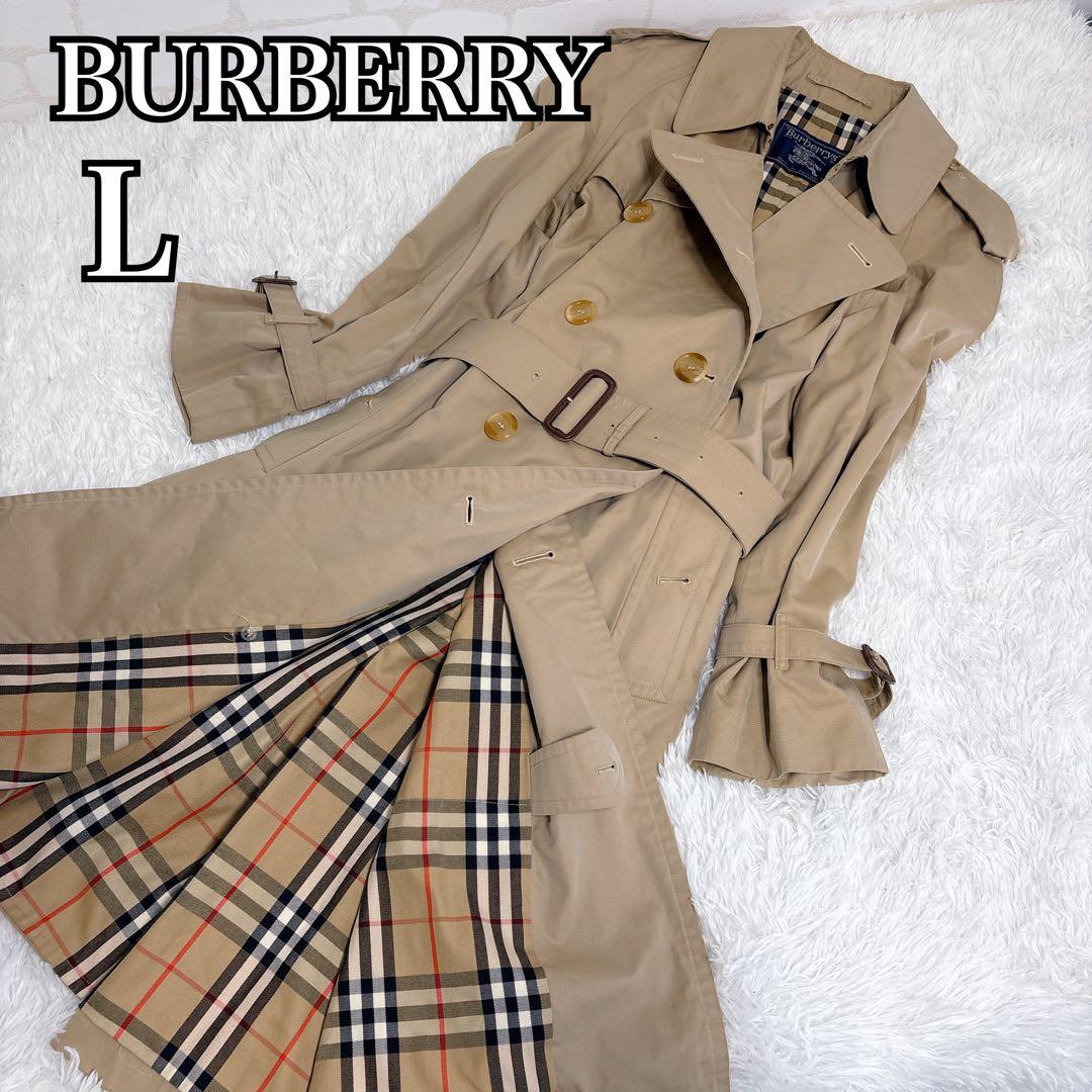 BURBERRY トレンチコート ベルト コットン100％ ベージュ L相当