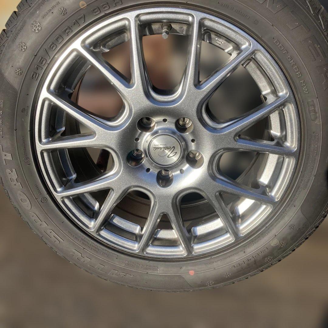 茨城発引取限定トヨタC-HRスタッドレス215-60R17 残り溝6.5〜5.0