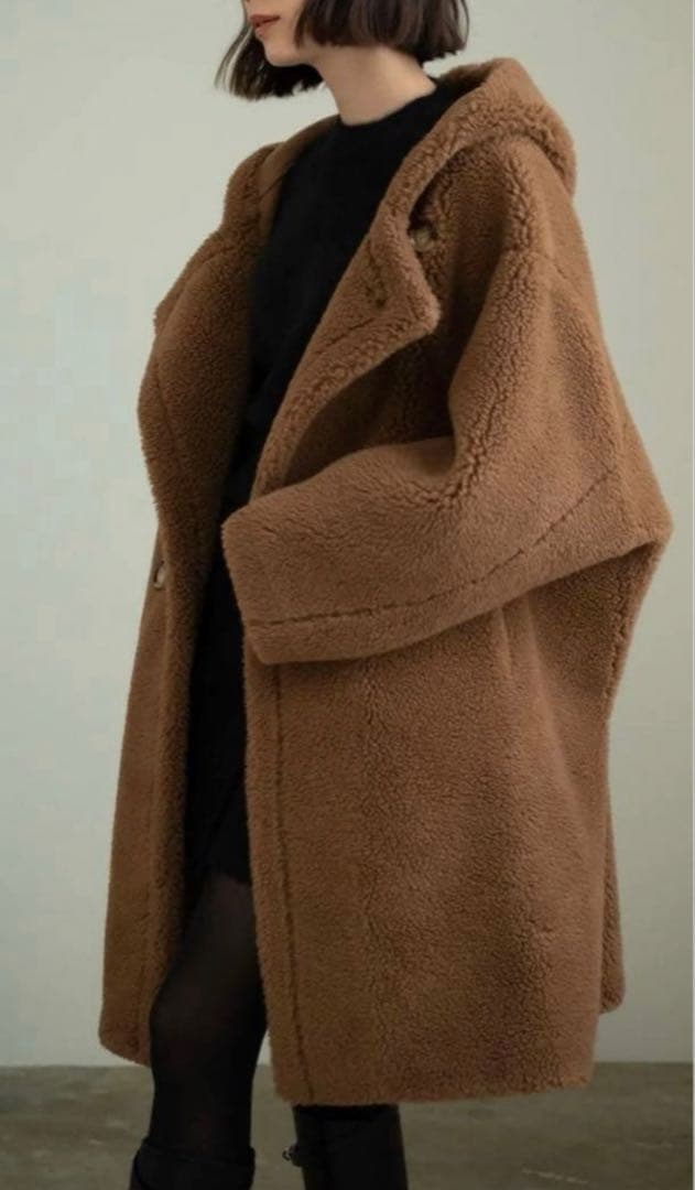 KARRY long boa coat ロングボアコート　ブラウン