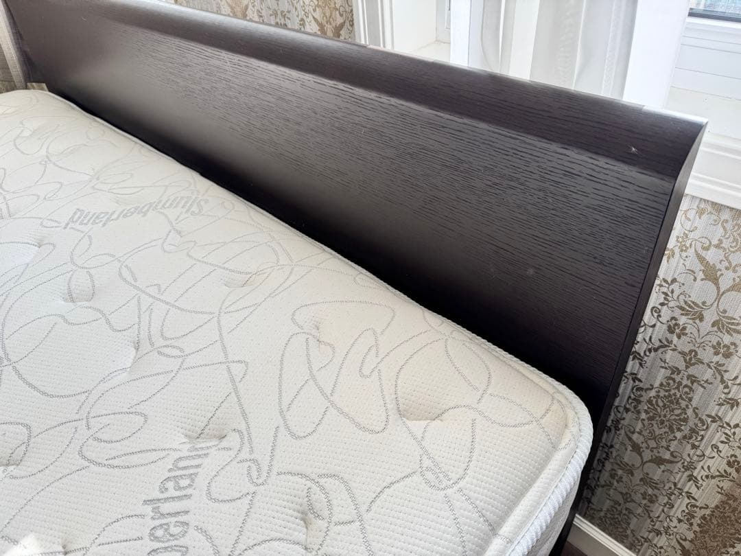 France Bed ベッドフレーム マットレス クイーンサイズ ロータイプ