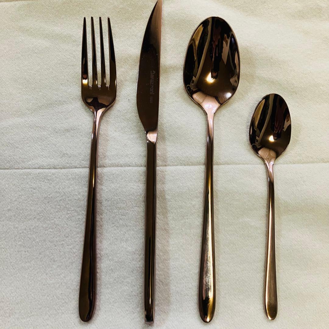 【Barazzoni】バラゾーニ カトラリー 24本　ブロンズライン　高級