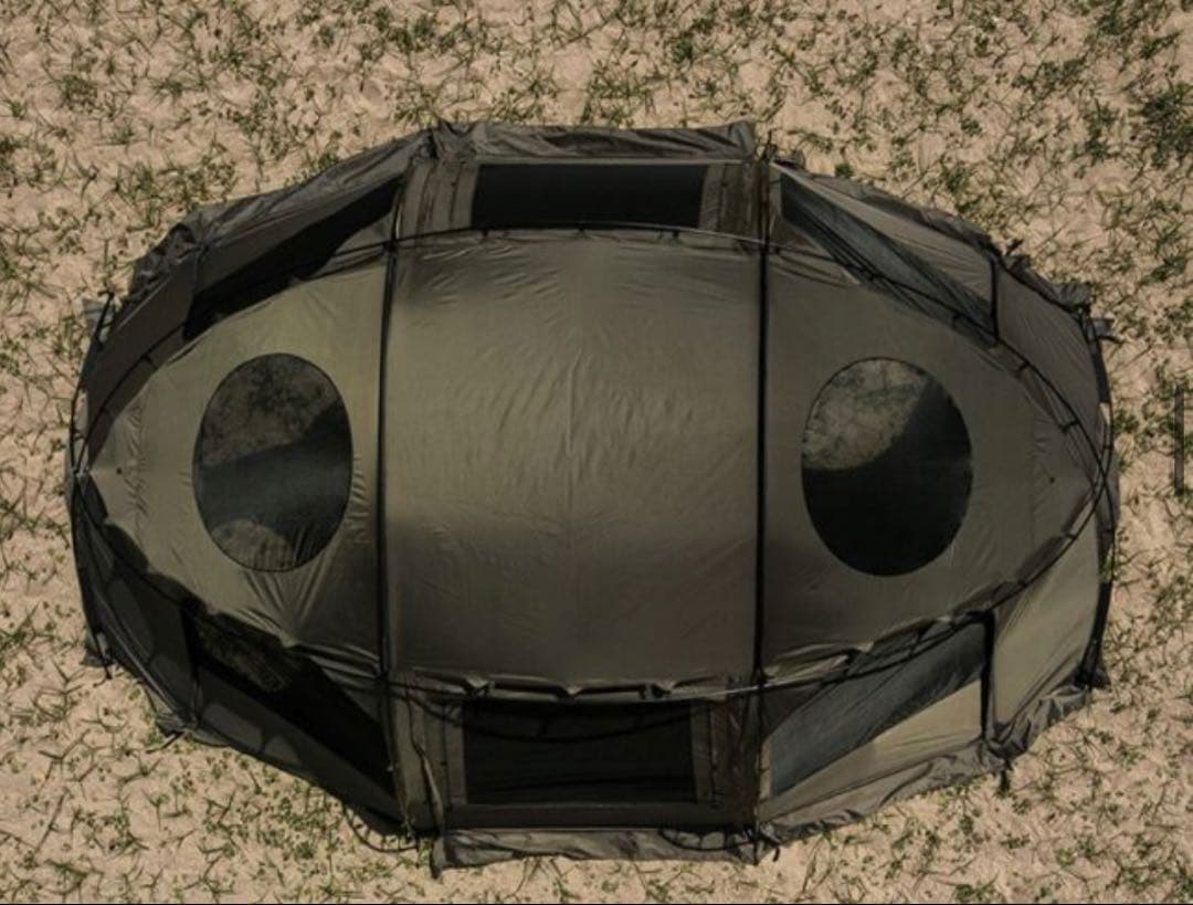 OVAL5 ドームトンネルテント ARBOR カーキ About camping