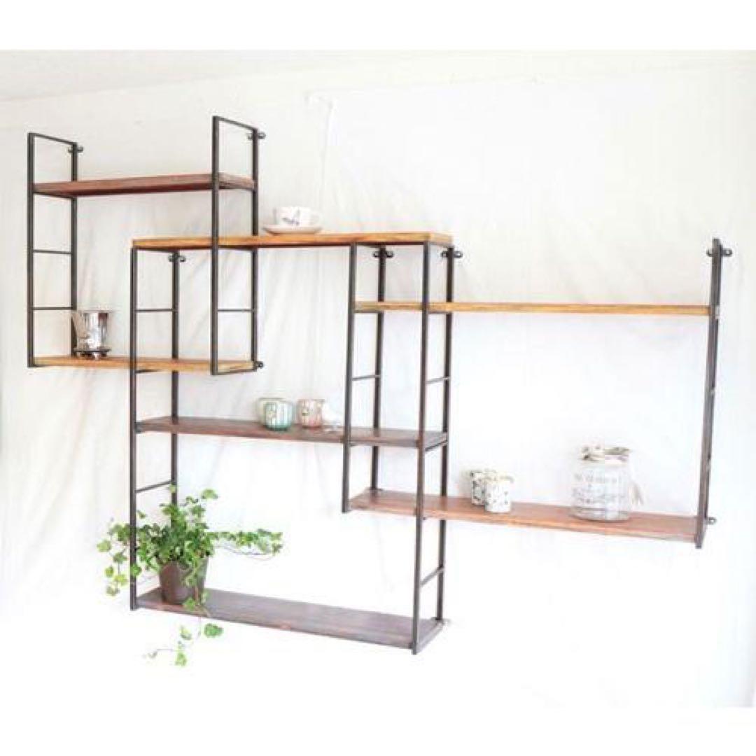 ウォールシェルフ ウォールラック 壁掛けシェルフ フリー スペース シェルフ