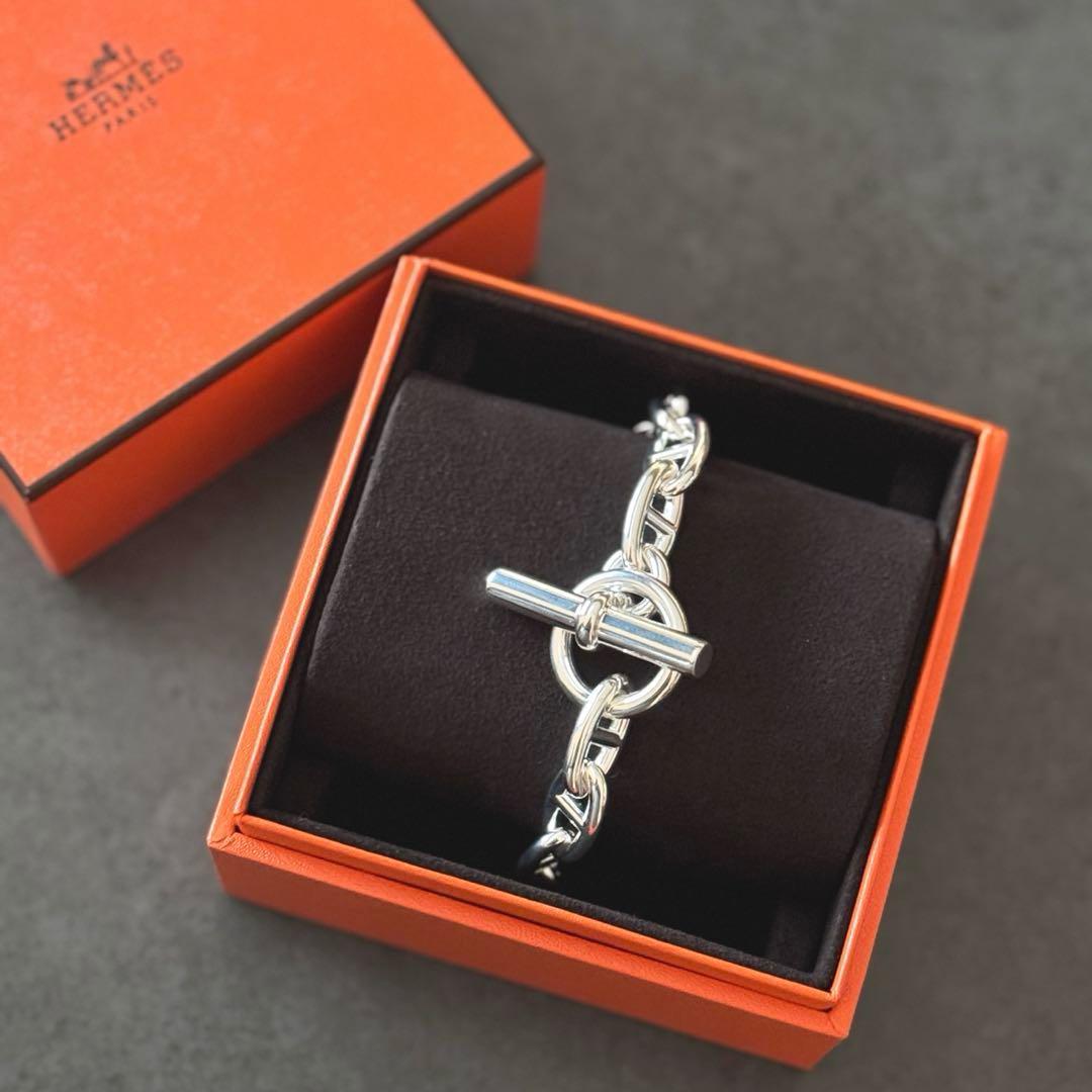 【新品未使用】HERMES　エルメス　シェーヌダンクル ブレスレット14GM