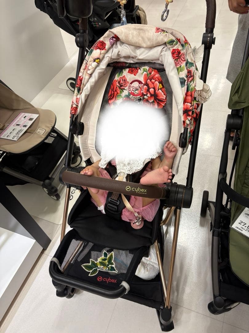 Cybex 花柄ベビーカー サイベックス ミオス