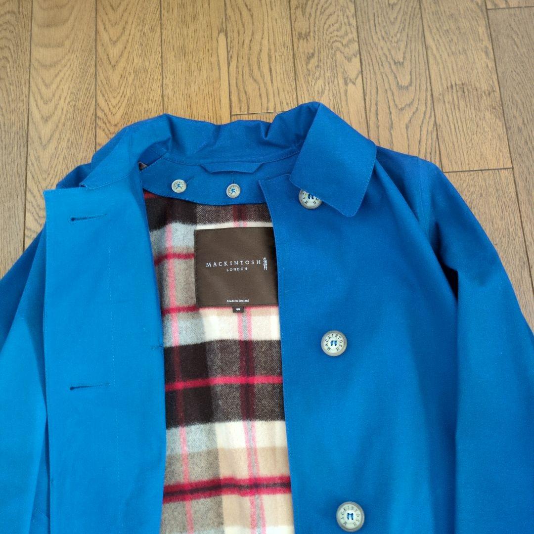 MACKINTOSH LONDON ステンカラーコート 青　サイズ36