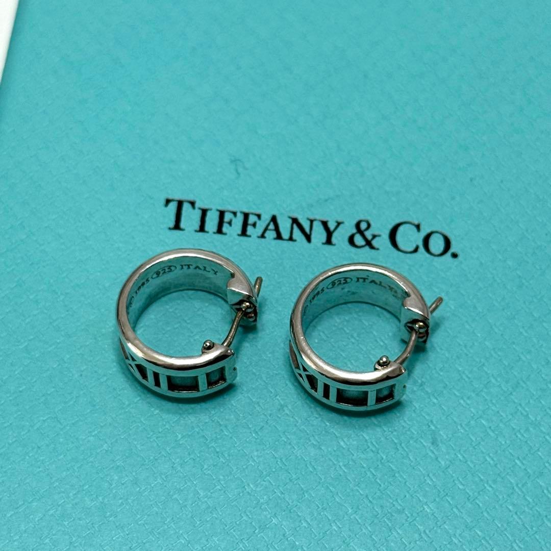 美品 ティファニー ピアス アトラス ミニ シルバー 925