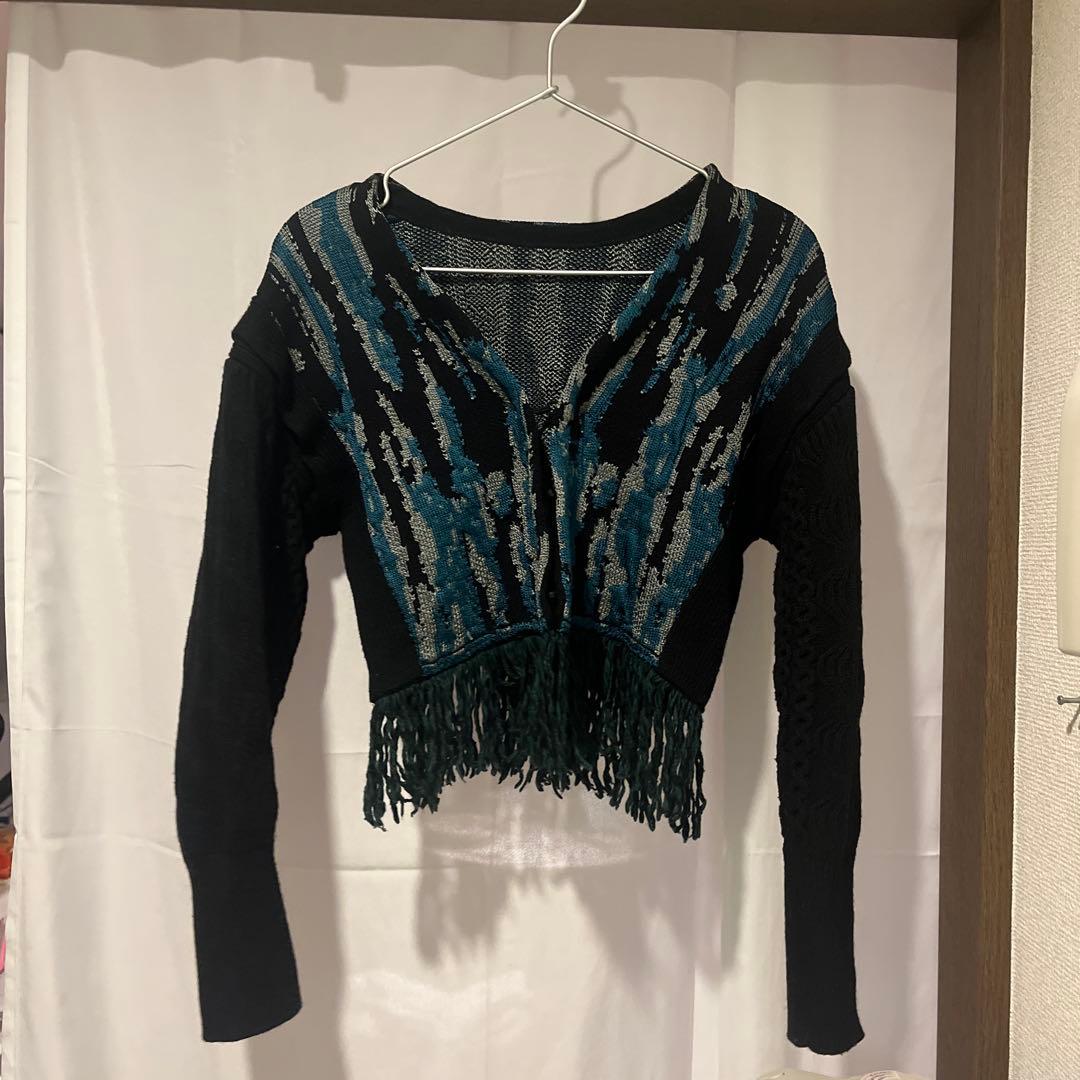 トップス sahara 23AW 2way Design Knit Cardigan