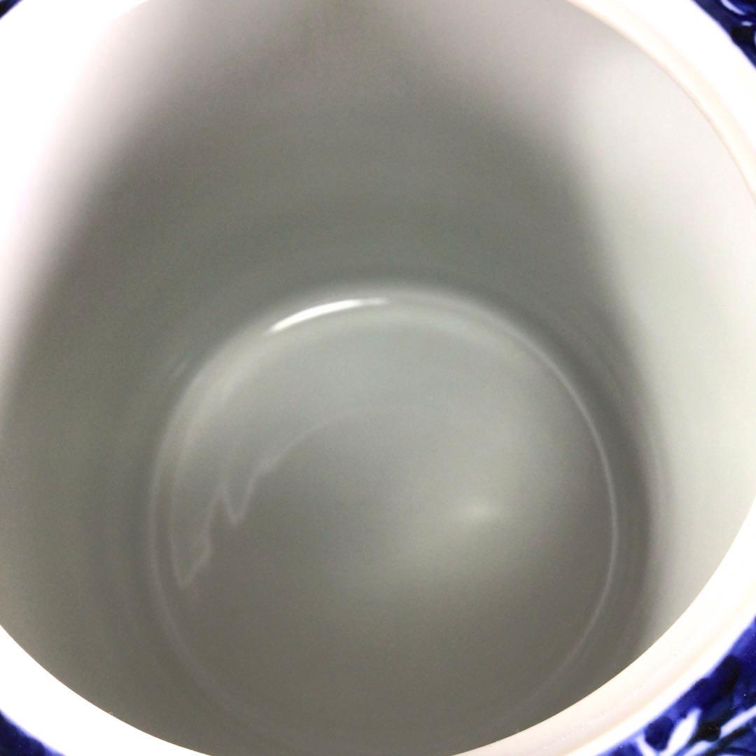 Ｐ８５７　水指　『勝美永泉造』『染付祥瑞文』『腰捻水指』　共箱　茶道具