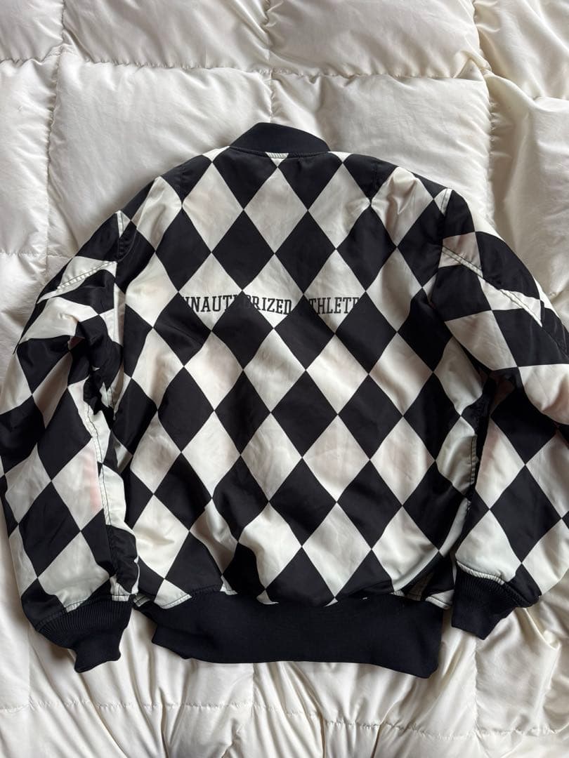 SEQUEL シークエル　MA-1 ダイヤ柄　ブラック　XL 藤原ヒロシ