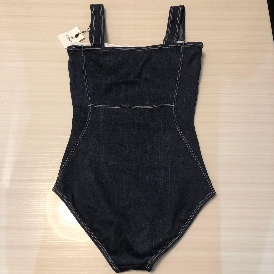 AGNEL デニム モノキニ スカート セット　水着
