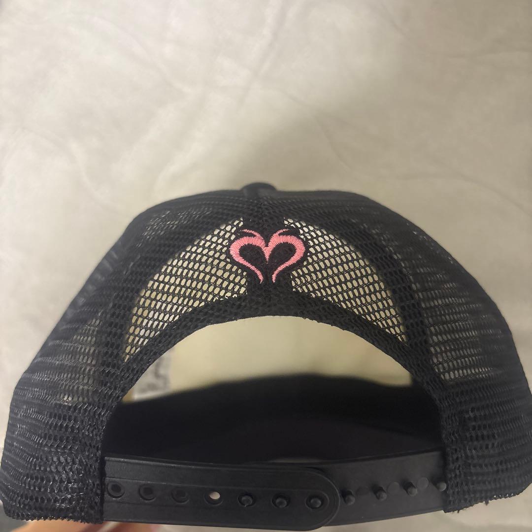 ブラックアイパッチ moussy メッシュキャップ