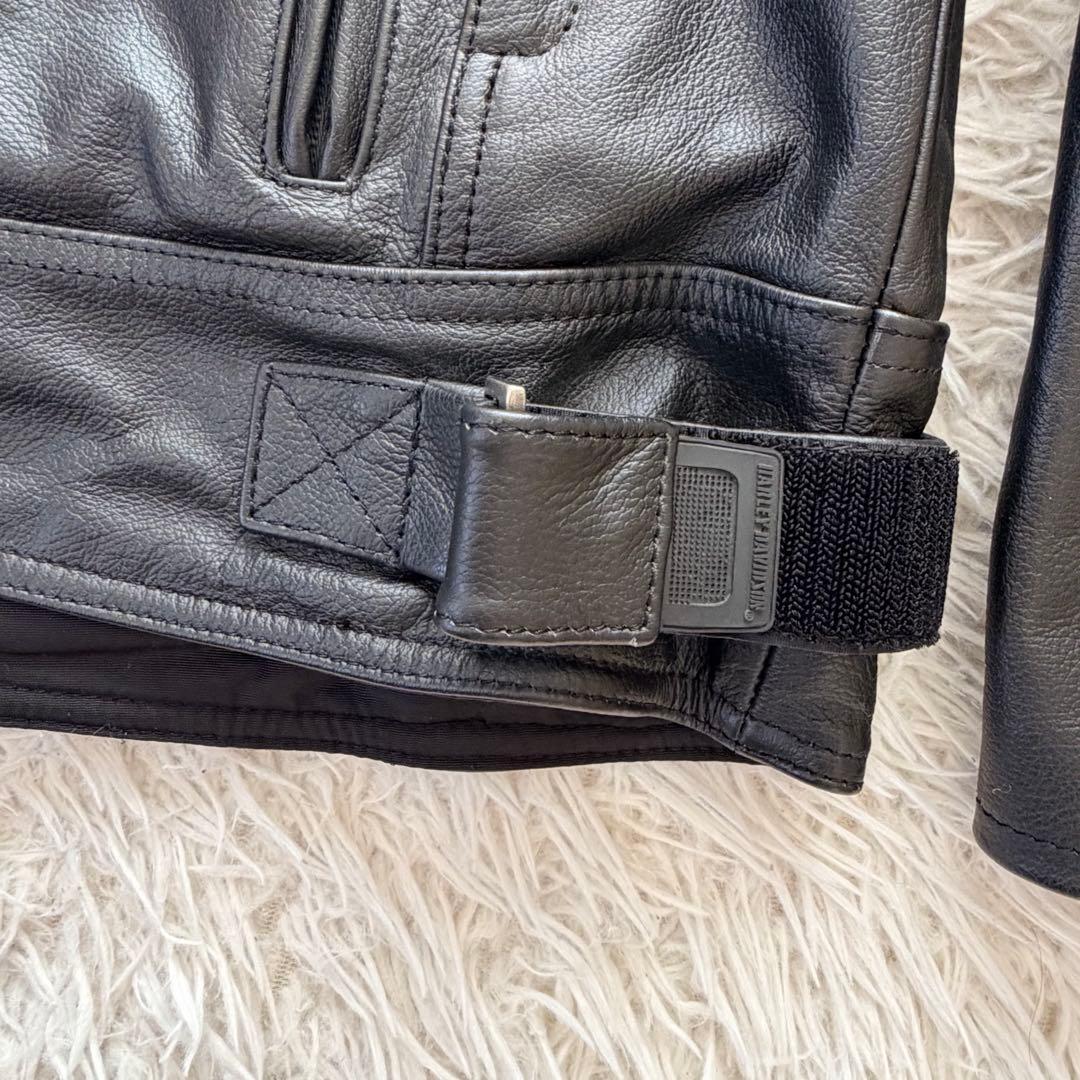 XLサイズ　ハーレーダビッドソン　ライダースジャケット　牛革　切替