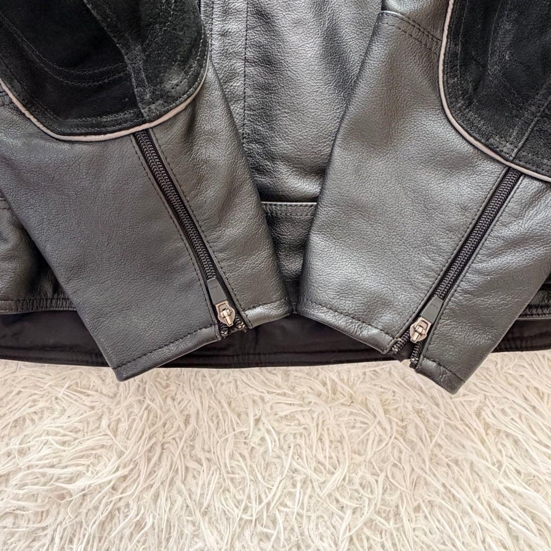 XLサイズ　ハーレーダビッドソン　ライダースジャケット　牛革　切替