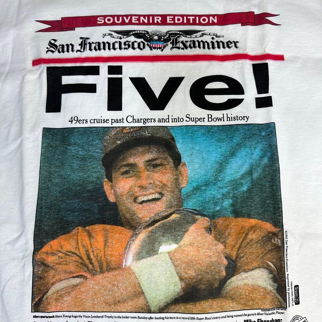 新品 スーパーボウルXXIX 記念Tシャツ　アメリカサイズＬ
