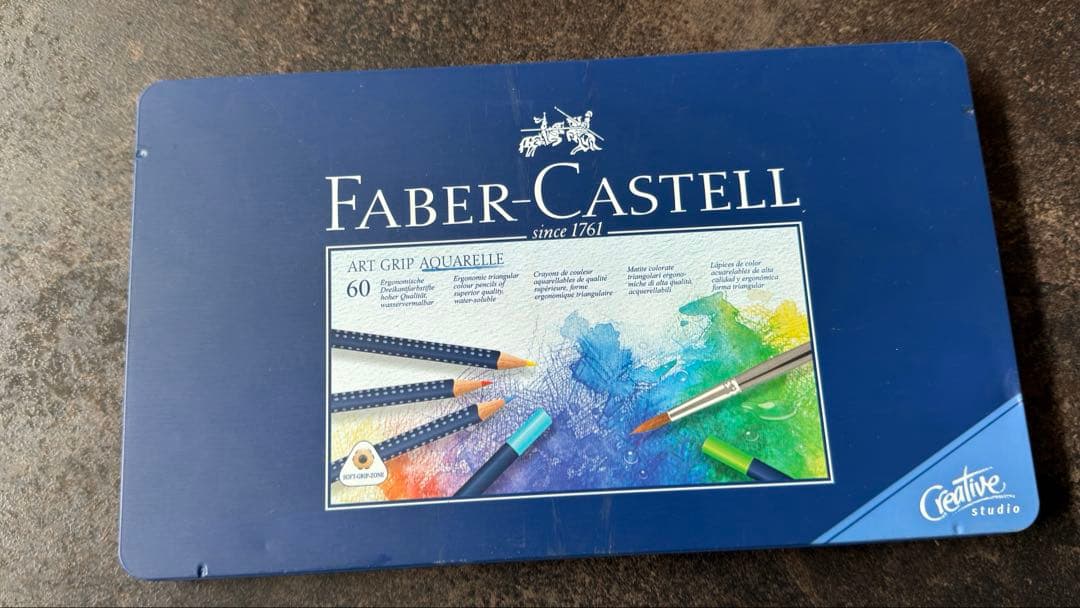 ★ほぼ未使用★ FABER-CASTELL水彩色鉛筆 60色セット