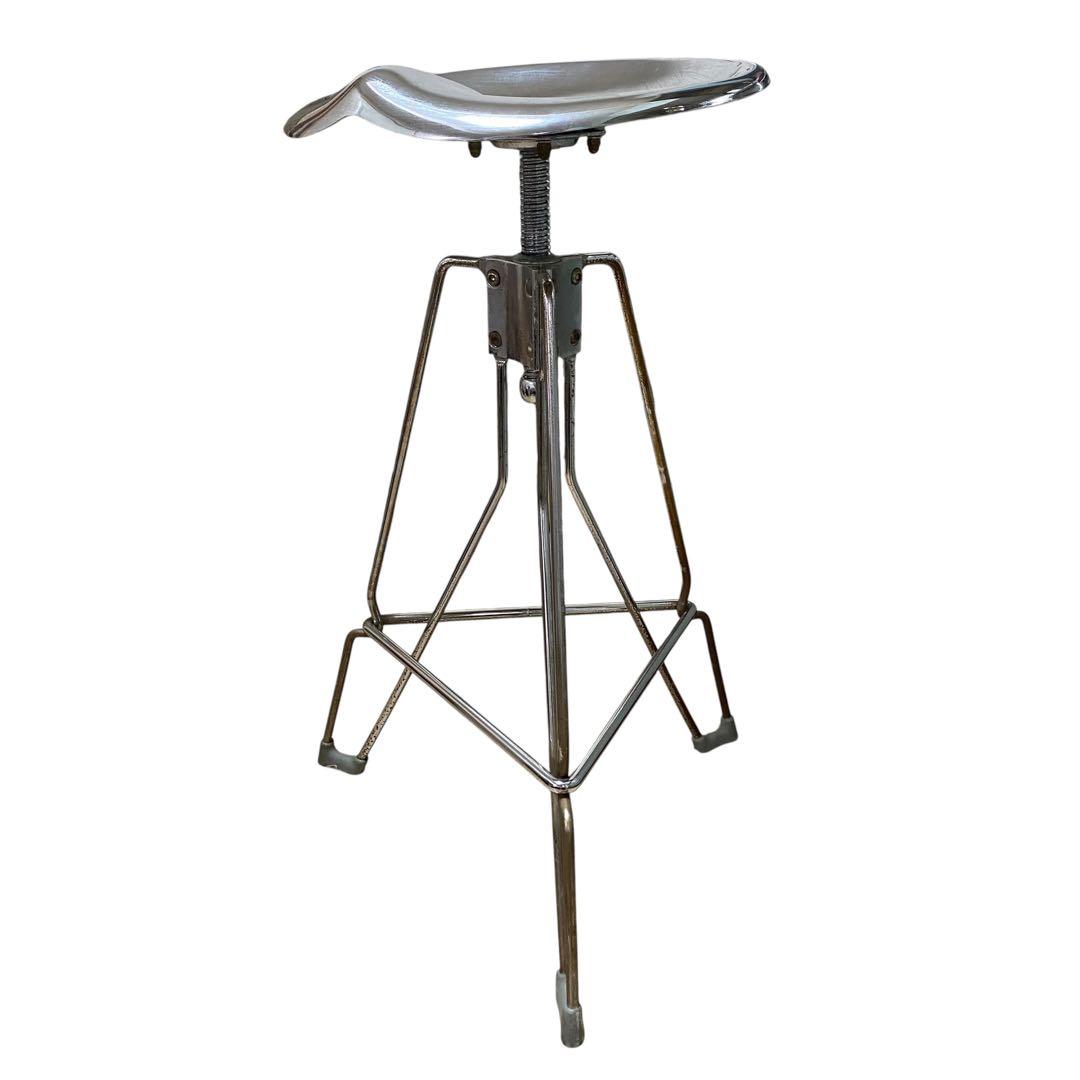 【良品】DULTON CLIPPER BAR STOOL Chrome メタル