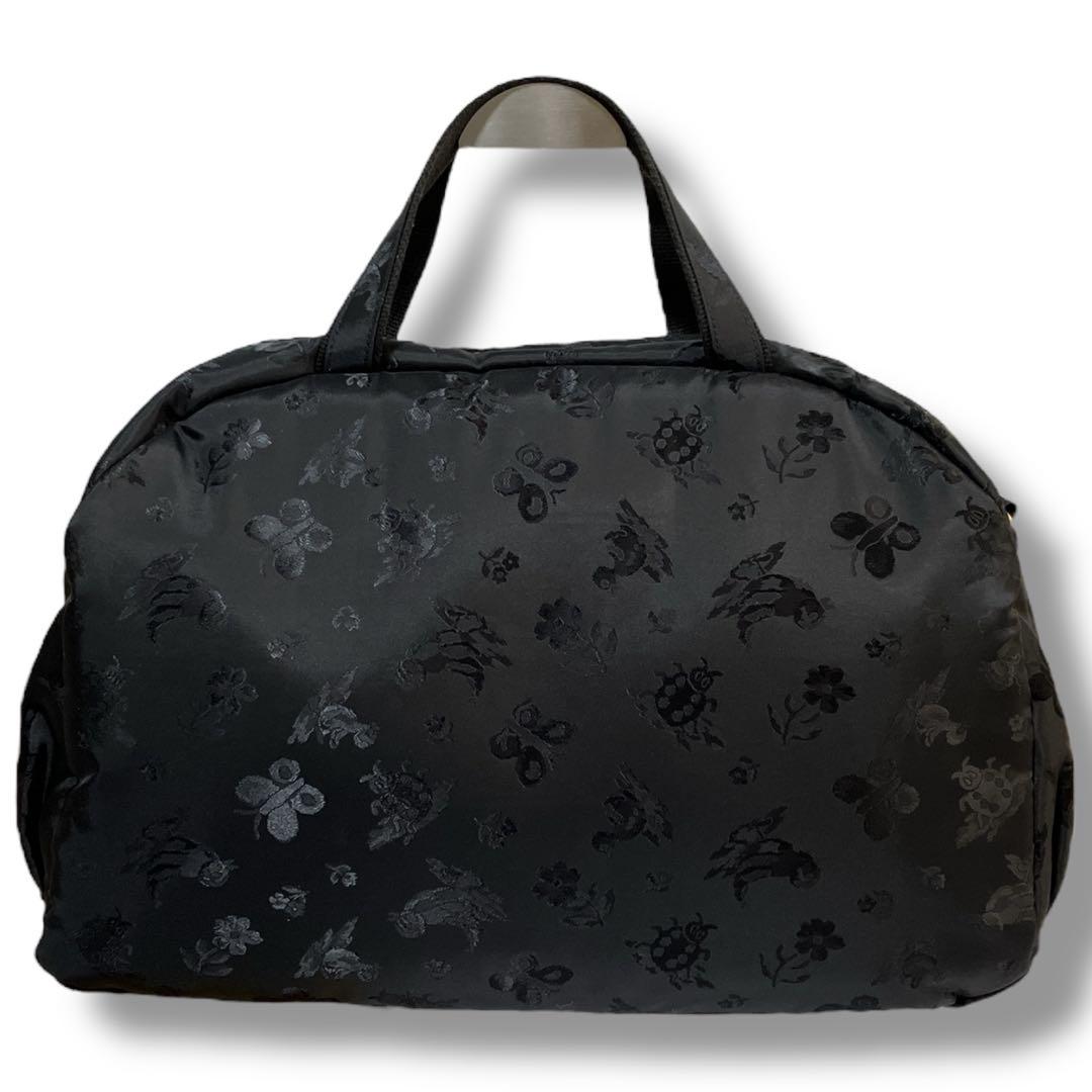 フェイラー 良品 希少 2way ハイジ ジャガード ボストンバッグ ブラック