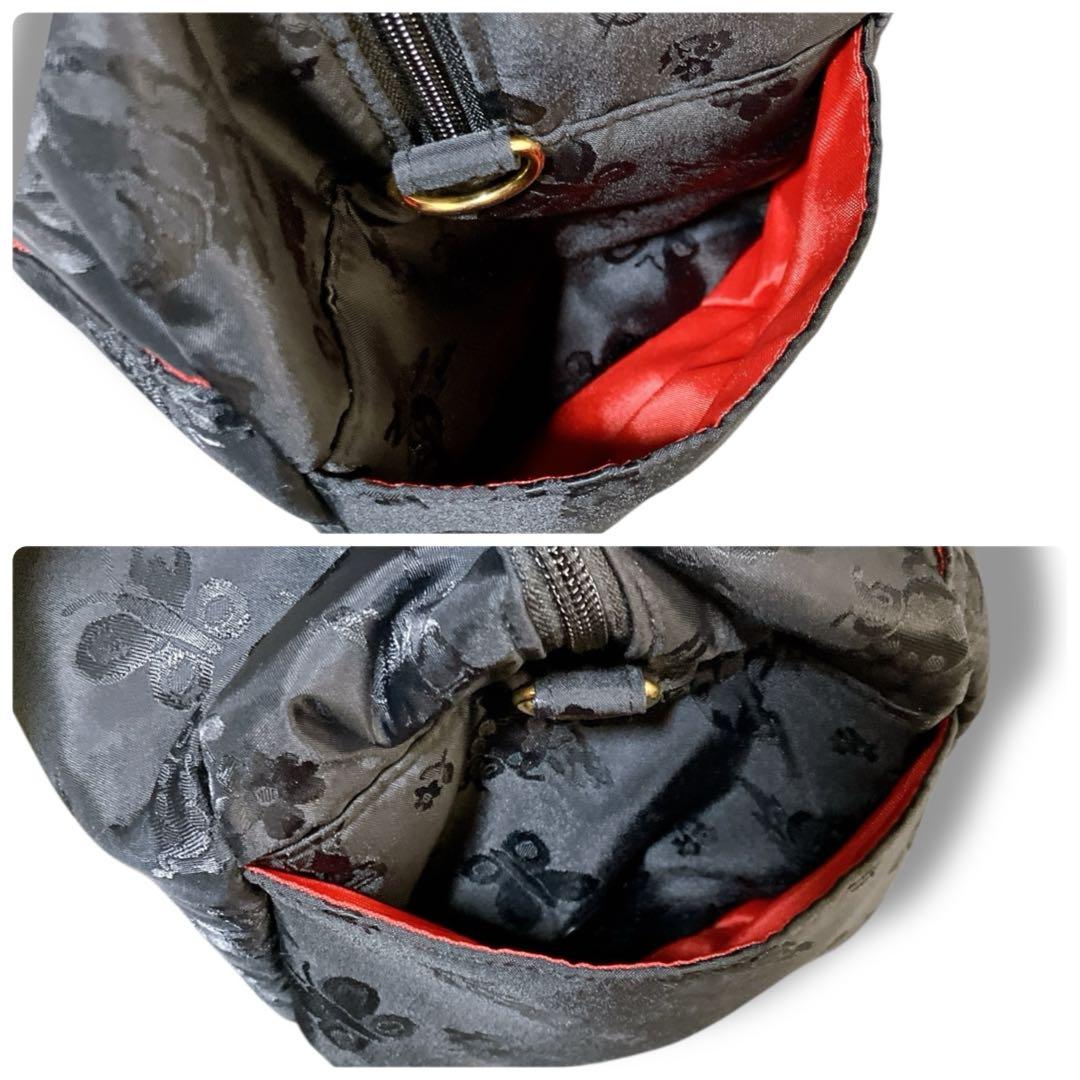 フェイラー 良品 希少 2way ハイジ ジャガード ボストンバッグ ブラック