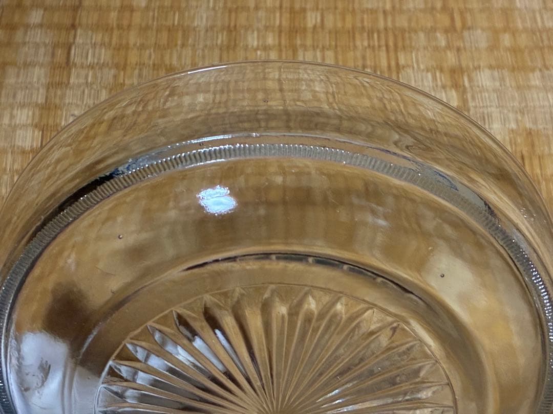 切子 気泡 ギヤマン カットガラス皿 ガラス蓋物 ボンボニエール 時代物