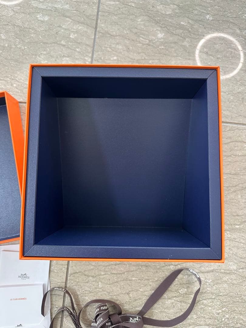 エルメス　Hermes ケリードール　ネイビーボックス　ブルーボックス　鞄　空箱