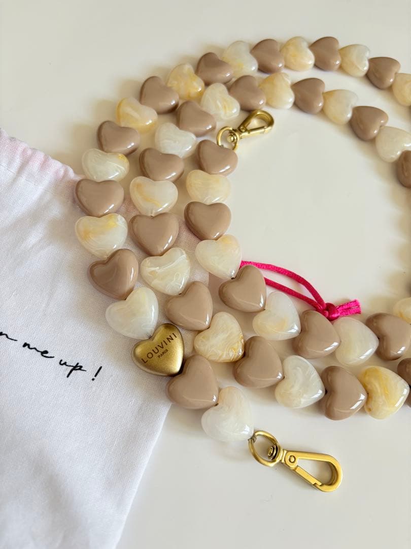 LOUVINI ハート型　ショルダーストラップ　ルヴィニ　最終価格！